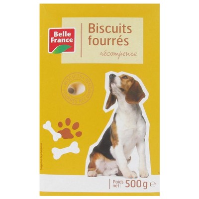 Belle France Filled Dog Biscuits – Reward Treats 500g