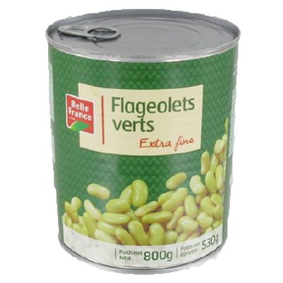 4X4 CANNED X.F. GREEN LIMA BEANS BF