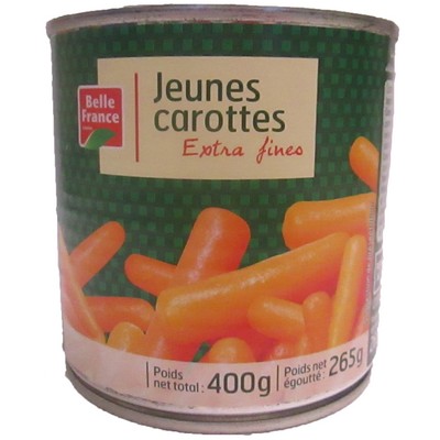 1X2 CANNED SUPERFINE CARROTS BF