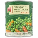 PETIT POIS CAROTTE ETUVE EF BF BOITE OF 4/4 800 G