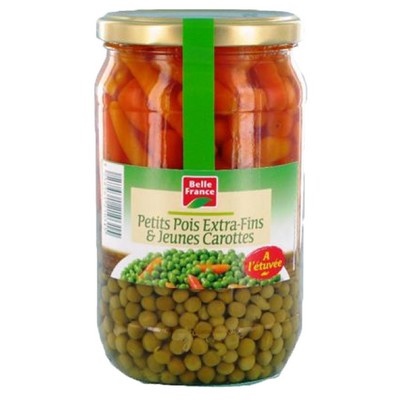 PETIT POIS CAROTTE ETUVE EF BF BOCAL 660 G