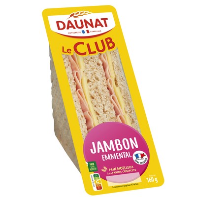 CLUB CLASS JAMBON EMMENTAL DAU 160G