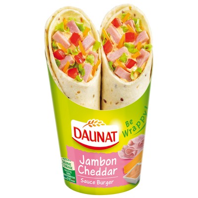 Ham Cheddar Burger Sauce Wrap Daunat 190g