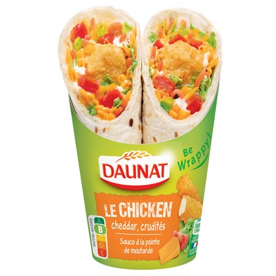 WRAP LE CHICKEN DAUNAT 190G