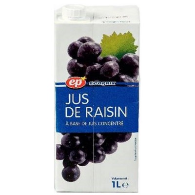 JUS DE RAISIN ABC EP BRIQUE 1 L