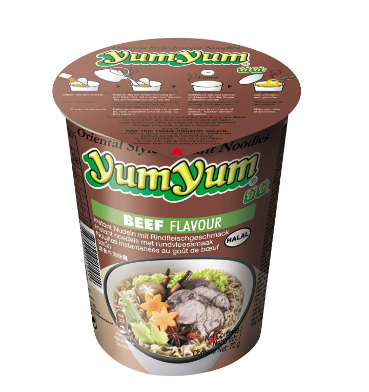Yum Yum Beef Noodles CUP70G