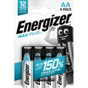 Energizer Max Plus AA/LR6 Alkaline Batteries, Pack of 4