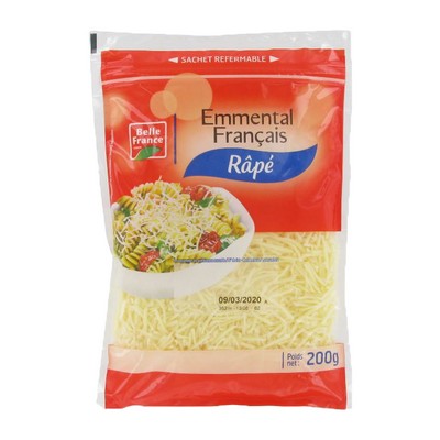 Grated Emmental Belle France Zip Pouch 200g