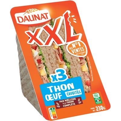 XXL Tuna Egg Crudités Sandwich 230g