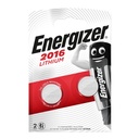 Piles bouton Energizer Lithium 2016, pack de 2