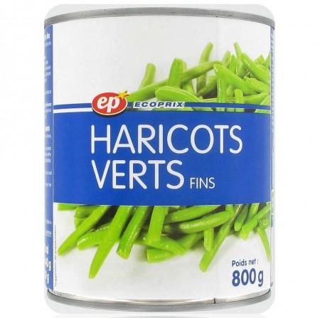 Haricots Verts Extra-Fins en Boîte 800g