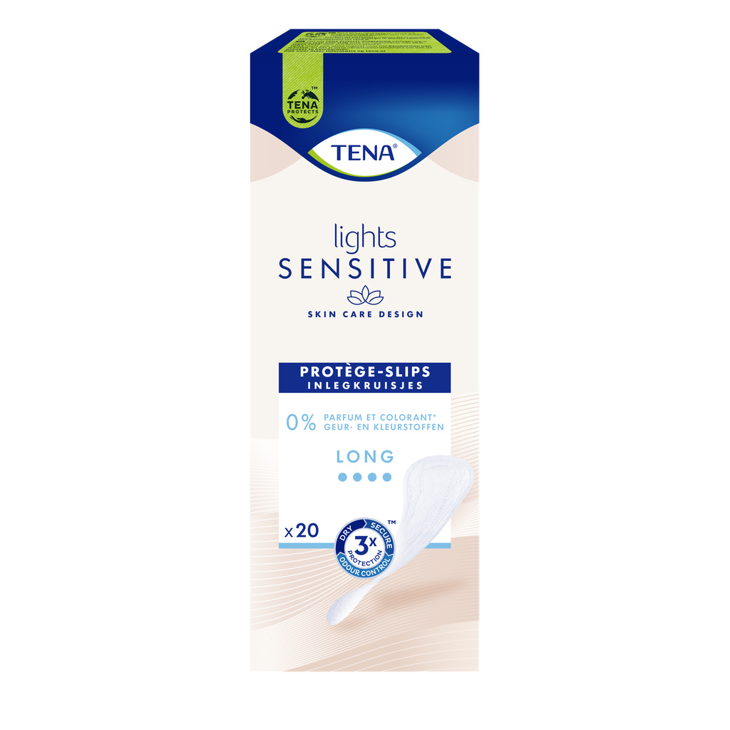 TENA Lights Sensitive Long Pantyliners x20