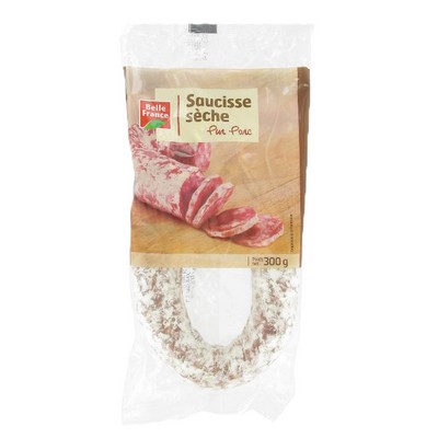 Curved Dry Sausage Pure Pork Belle France 300g