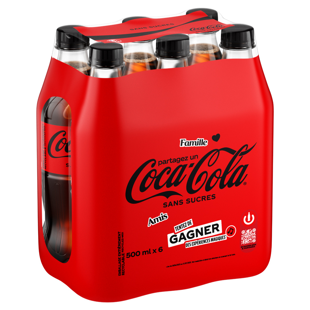 Coca-Cola No Sugar PET 50cl x6