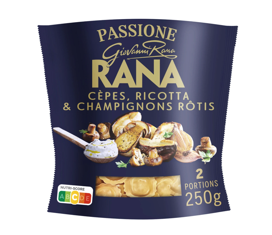 Pâtes Fraiches RANA Ravioli Cèpes, Champignons rôtis et Ricotta