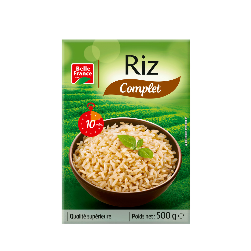Wholegrain Long Rice 10 min Belle France 500g