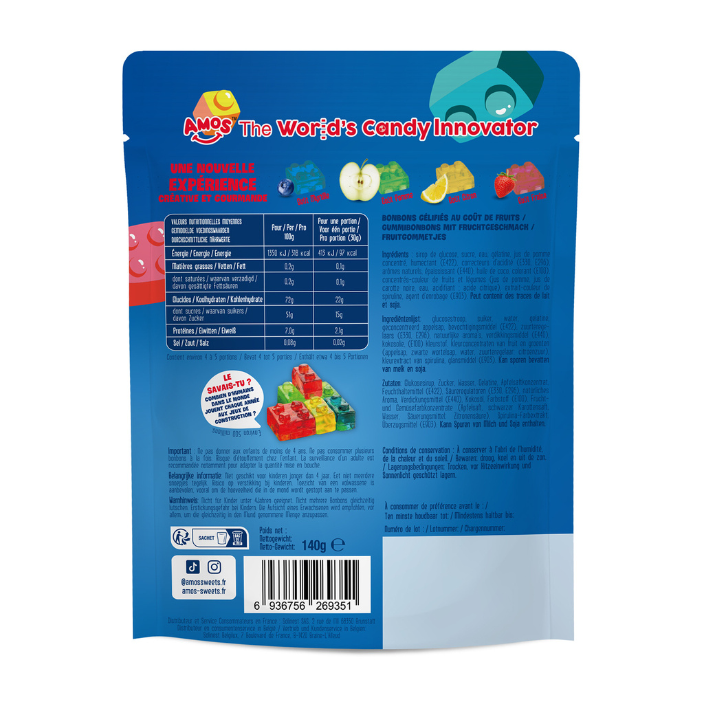 AMOS Kids Blocks Sachet 140g