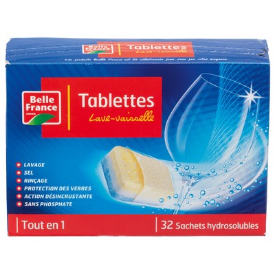 Belle France Tablettes Lave-Vaisselle Tout-en-1 x32 544g