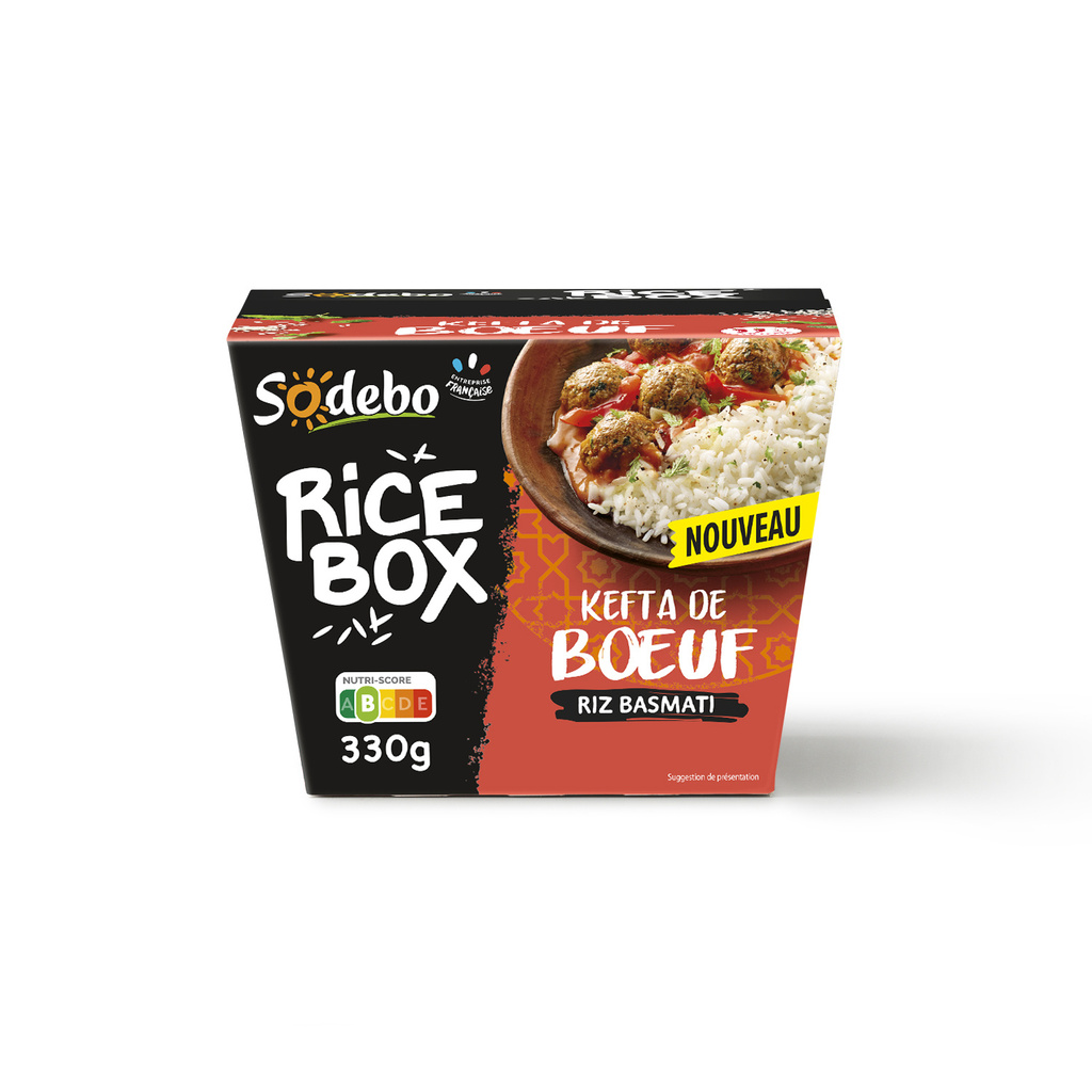 SODEBO RICEBOX 330G Beef Kefta