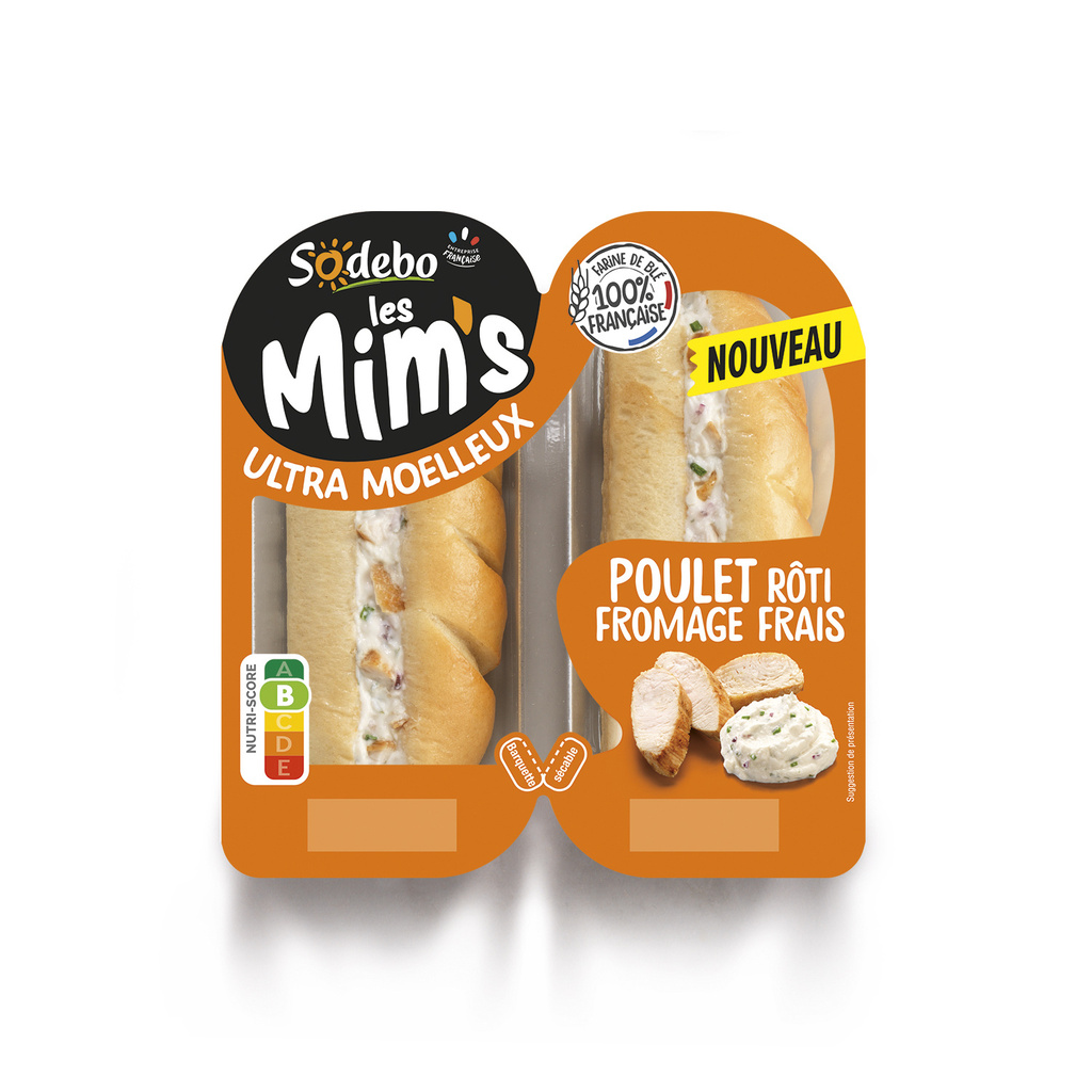Sodebo Les Mim's Chicken Sandwich 120g