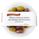 OLIVE VERTE NOIRE DENOYAUTEE HERBES DBF POT 150 G