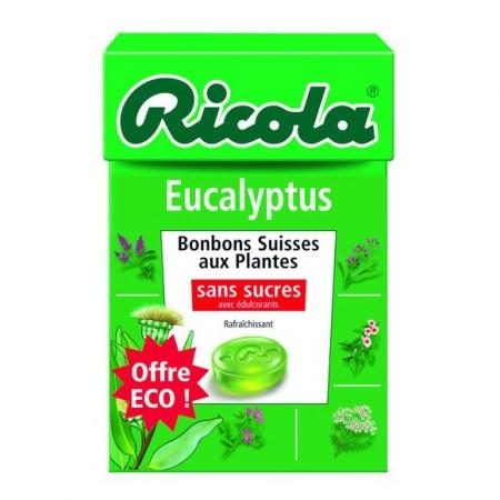 RICOLA Bonbons Sans Sucres Eucalyptus Stevia 50g