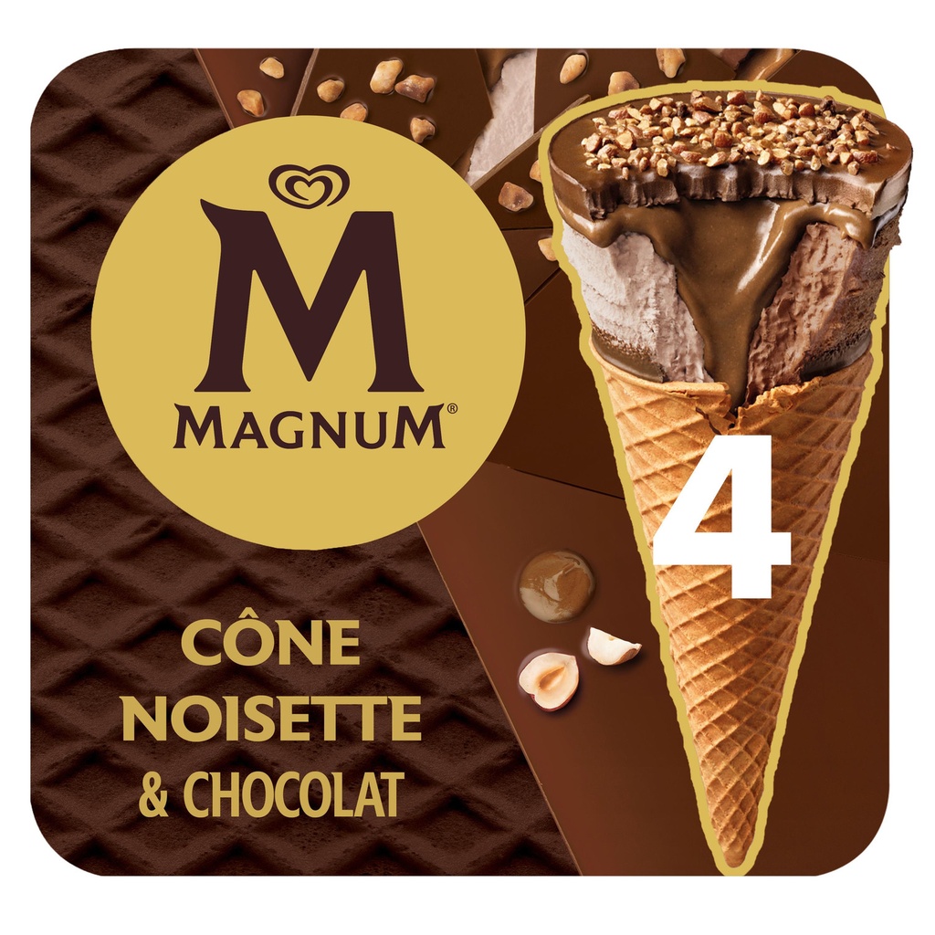 HAZELNUT & CHOCO. MAGNUM X4