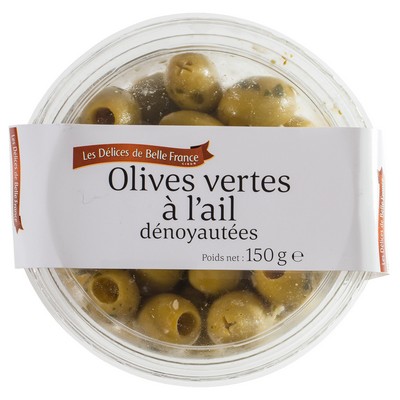 OLIVE VERTE DENOYAUTEE A L AIL DBF POT 150 G