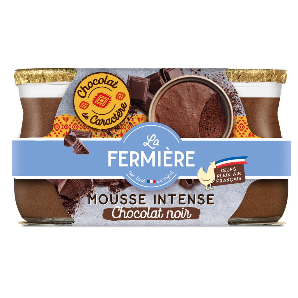 Mousse au Chocolat Noir 2x70g