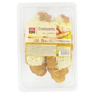 CROISSANT AU JAMBON X 2 BF BARQUETTE 280 G 