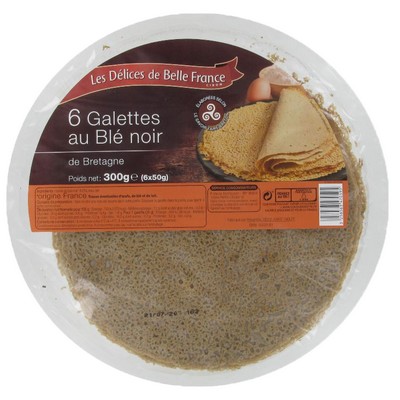 Brittany Buckwheat Galette x6 Délices de Belle France 300g