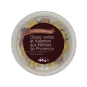 Olives Vertes et Noires Dénoyautées aux Herbes DBF Bocal 150g