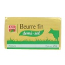 BEURRE PASTEURISE 1/2 SEL FIN BF PLAQUETTE 125 G