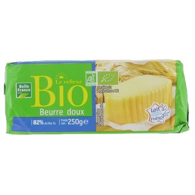 BEURRE DOUX MOULE BIO BF PLAQUETTE 250 G