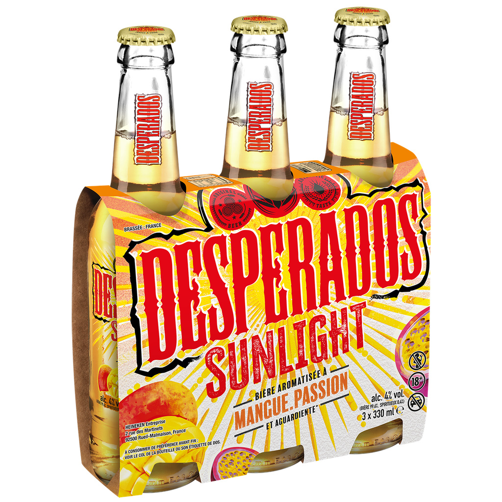 DESPERADOS SUNLIGHT MANGO PASSION 3X33CL 4°
