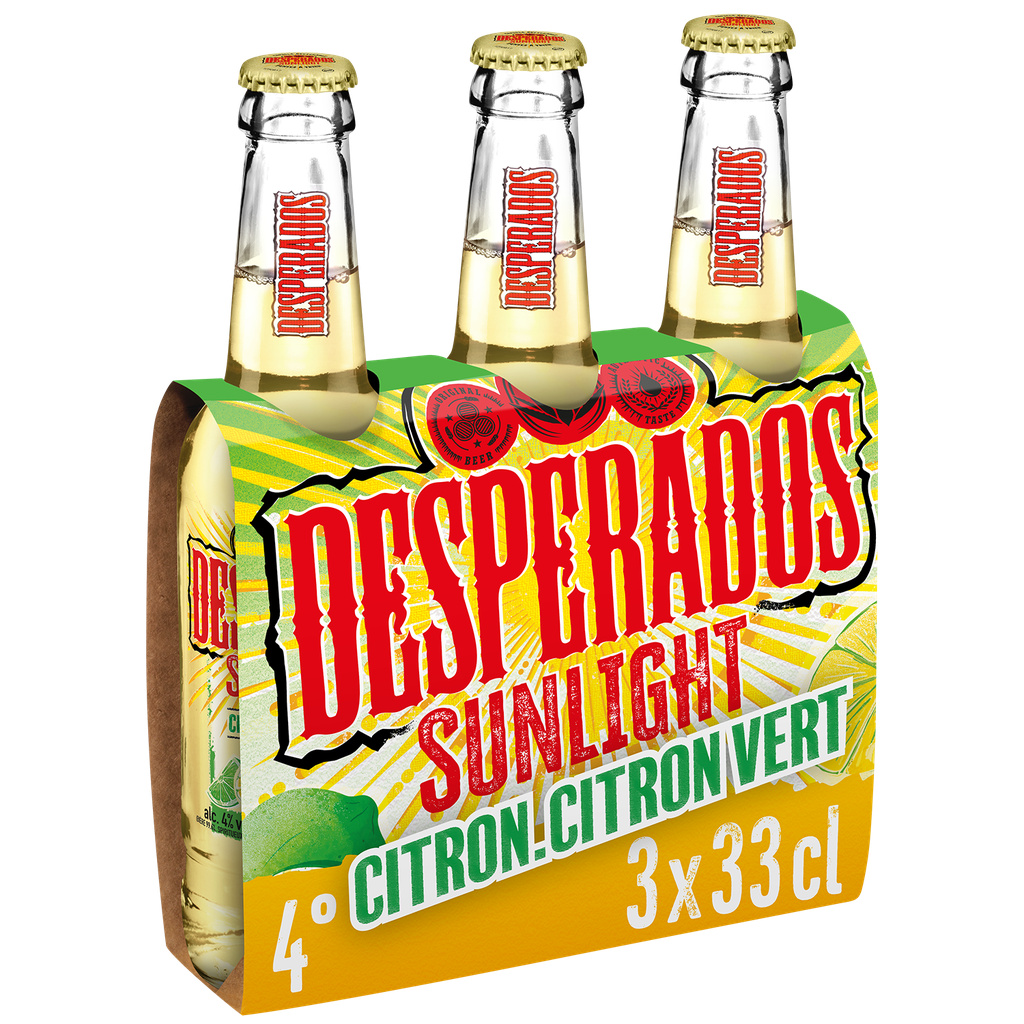 DESPERADOS Sunlight Lemon & Lime 3x33cl 4%