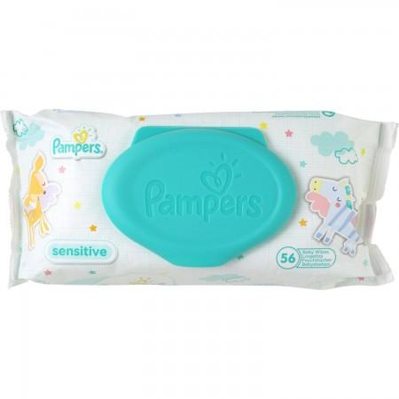 Pampers Sensitive Lingettes Pour Bébé 1 Paquet = 52 Lingettes