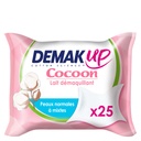 Demak'Up Lingettes Cocoon Peaux Normales à Mixtes x25