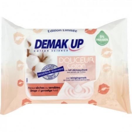 Demak'Up Lingettes Cocoon Peaux Sèches à Très Sèches x25