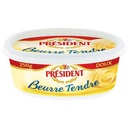 PRESIDENT Soft Unsalted Butter 82% 250g Butter Dish