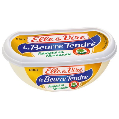 ELLE & VIRE BEURRE TENDRE DOUX BARQUETTE 250G