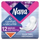 Serviettes hygiéniques Nana Maxi Goodnight x12