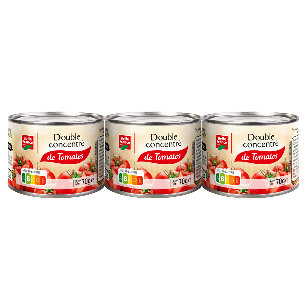 Belle France Double Concentré de Tomates 3x70g