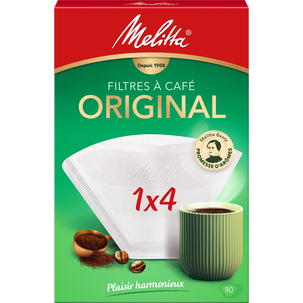 MELITTA Filtres à café 1x4/80 Blanc