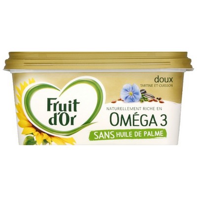 Fruit d'Or Omega 3 Margarine Palm Oil Free & 100% Plant-Based Mild 450g