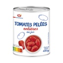 Tomates Pelées Entières en Boîte Égouttées : 480g / Net : 800g