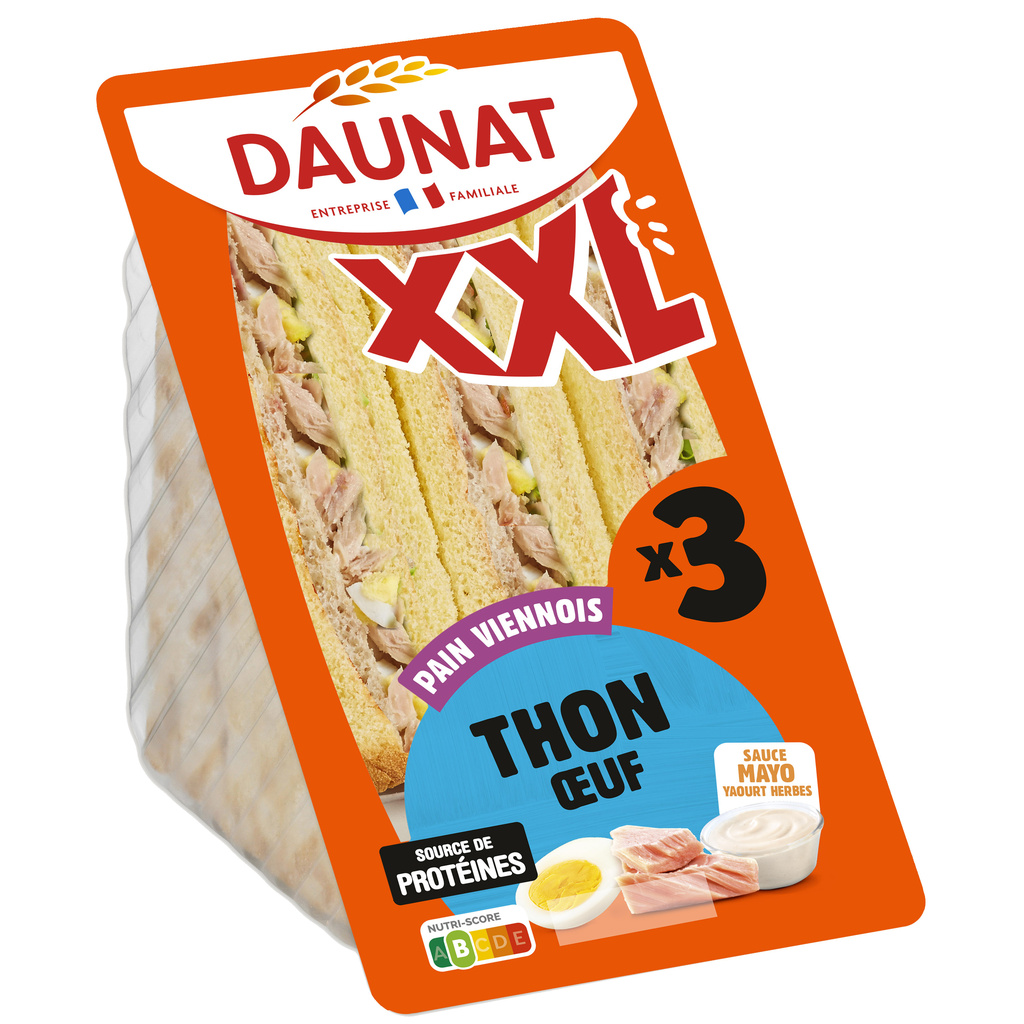 XXL Viennese Tuna & Egg Sandwich Daunat 230g
