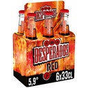Desperados Red - Bière Aromatisée à la Cachaça, Fruits Rouges, Guarana - 6x33cl - 5.9%