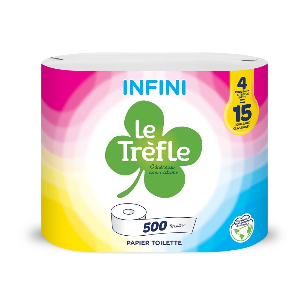 Infini Clover Toilet Paper x4=15