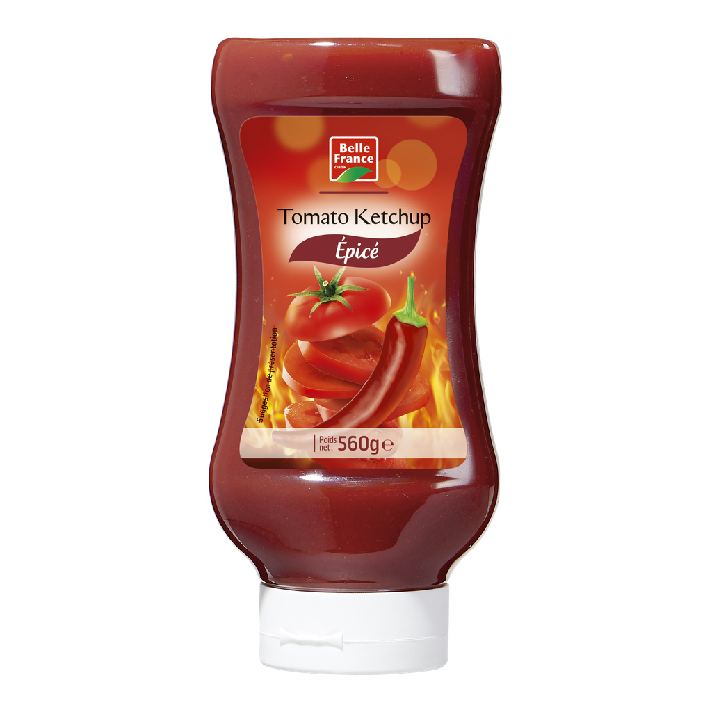 Ketchup Épicé Belle France Flacon Souple 560g